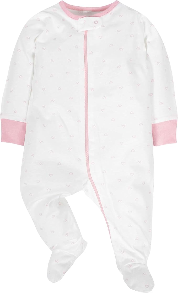 Gerber Baby Girls 4 Pack Sleep 'N Play Footie - Image 2