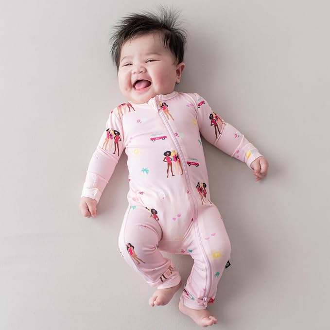 KYTE BABY Unisex Rayon Made From Bamboo Zippered Rompers 0-24 Months - Image 3