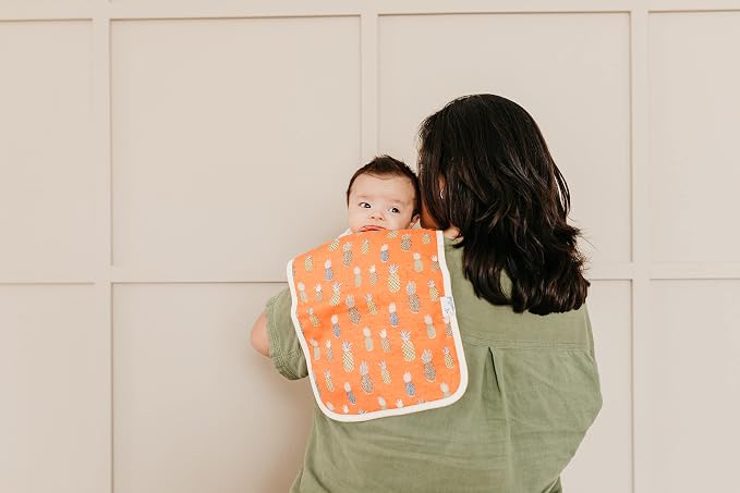 Copper Pearl Baby Burp Cloth Large 21''x10'' Size Premium Absorbent Triple - Image 4