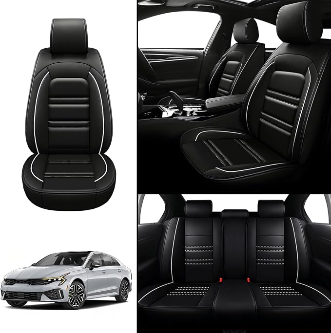 Seat Covers for kia k5 2021-2025 | 5-Seats Leather Seat Covers - Image 2
