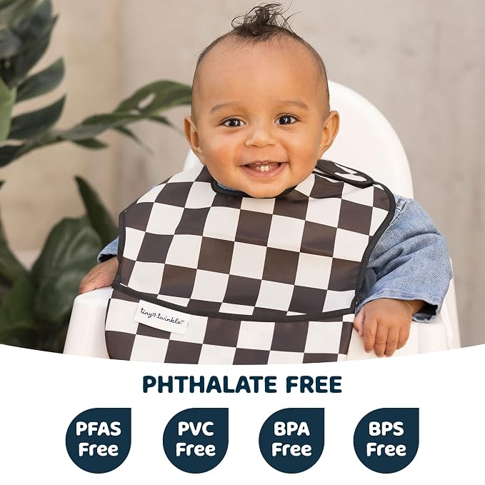 Tiny Twinkle Mess Proof Baby Bibs - Image 2