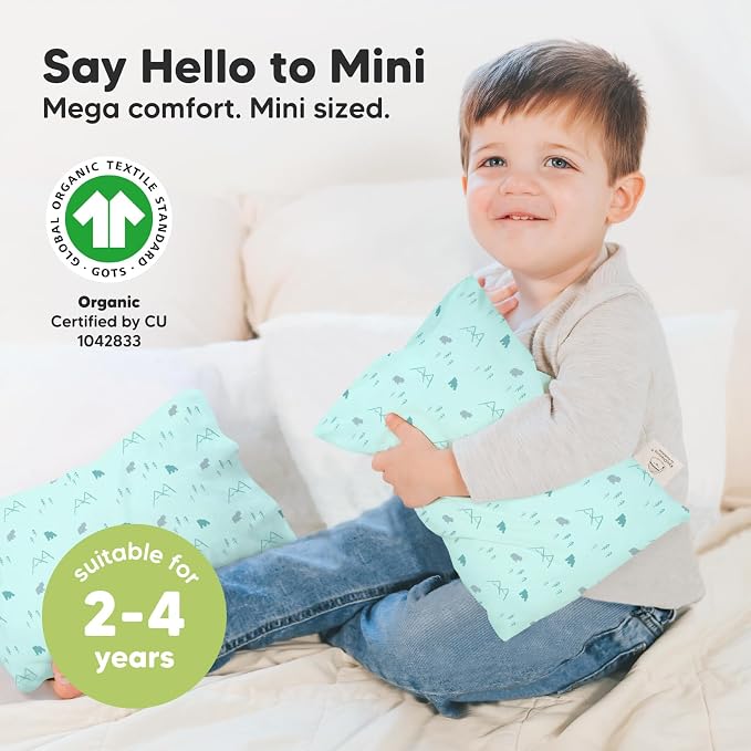 Mini Toddler Pillow with Pillowcase - Image 3