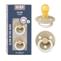 BIBS Pacifiers Colour Collection | Natural Rubber Baby Pacifier | Round Nipple by BIBS