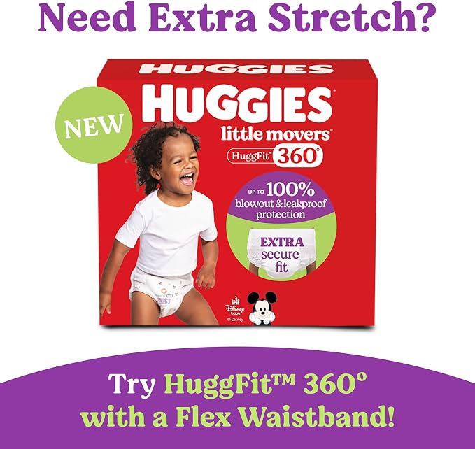 Huggies Size 8 Diapers, Little Movers Baby Diapers, Size 8 - Image 13
