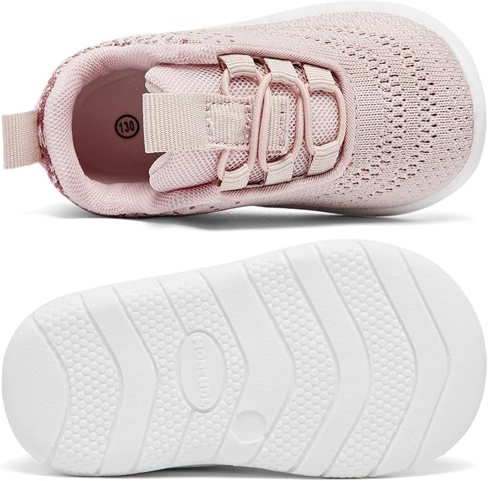 MORENDL Toddler Slip On Sneakers Baby Walking Shoes Non-Slip Breathable Unisex - Image 4