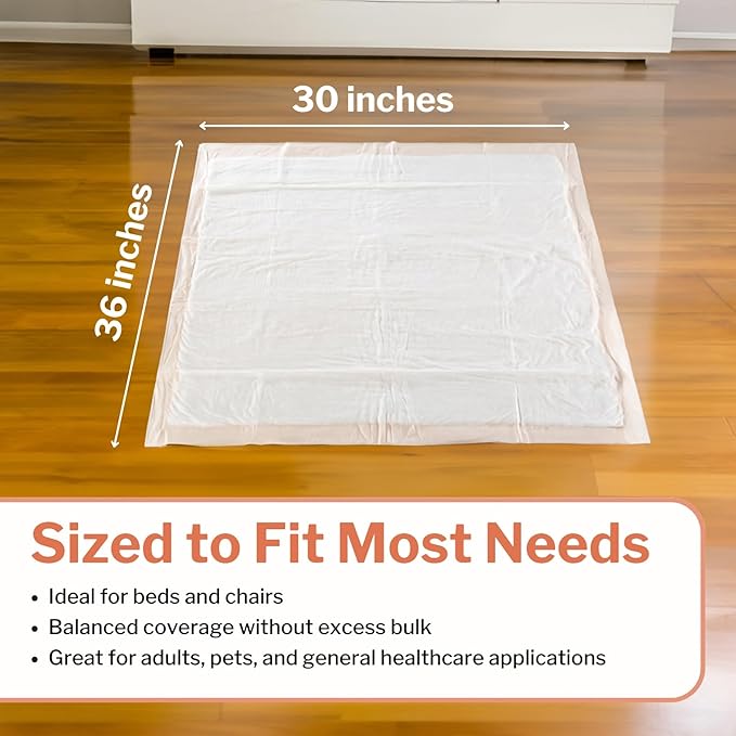 McKesson Underpads Disposable Bed Pads 30" x 36", Heavy Absorbency, Ultra - Image 6