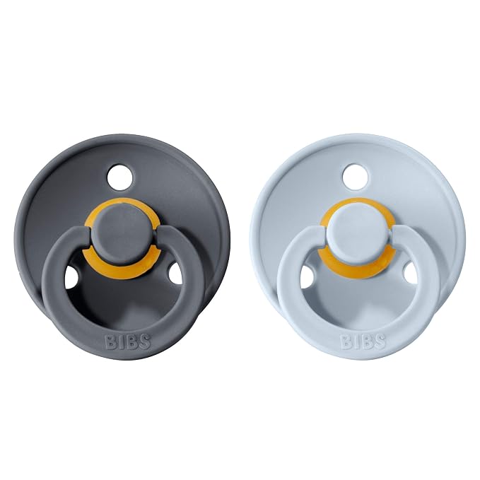 BIBS Pacifiers Colour Collection | Natural Rubber Baby Pacifier | Set of 2 - Image 2