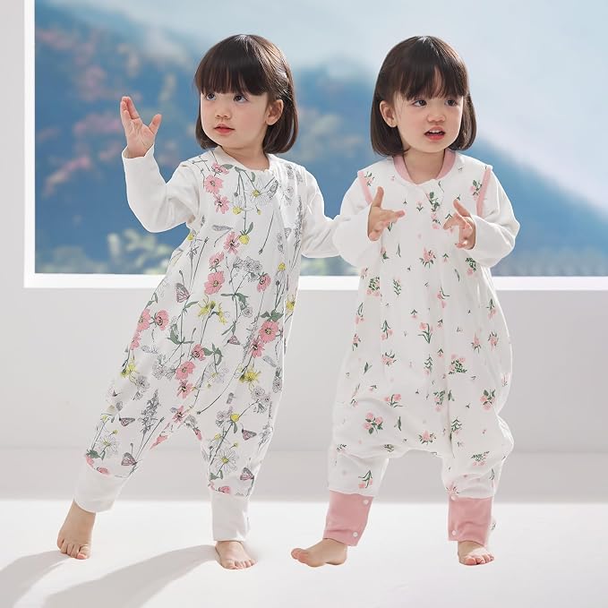 Duomiaomiao 2 Pack 0.5 TOG Toddler Sleep Sack 24-36 Months 100% Cotton - Image 6