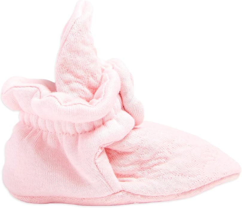 Burt's Bees Baby Unisex Booties Organic Cotton Newborn Essentials Shoes - Image 2
