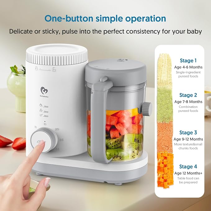 Baby Food Maker Bellababy Baby Food Processor, Puree Blender Steamer - Image 4