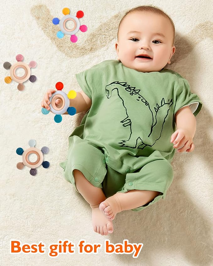 akolik Baby Teething Toys, Teething Relief Toy, BPA Free Baby Chew Toys Infant - Image 7