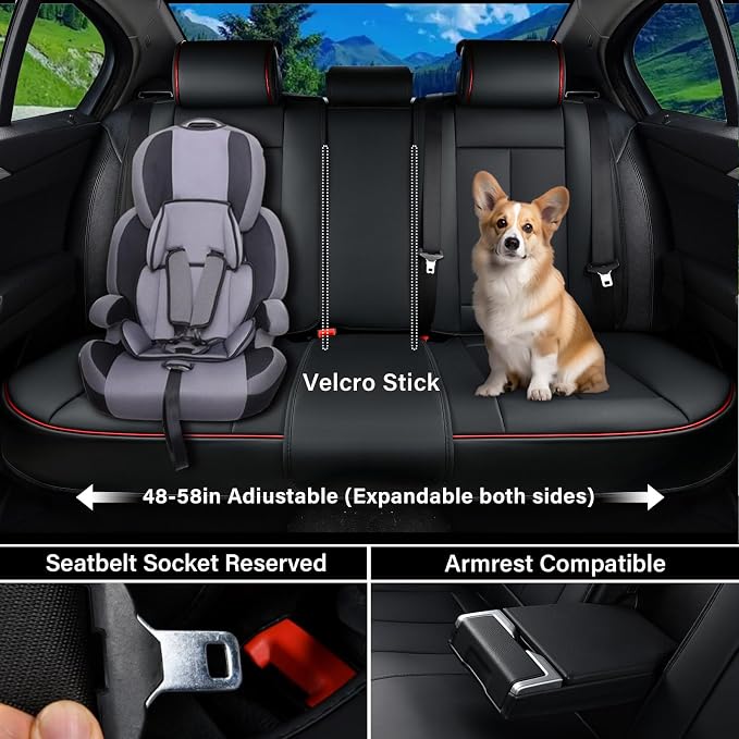 Coverado Car Seat Covers Full Set, Seat Covers - Image 3