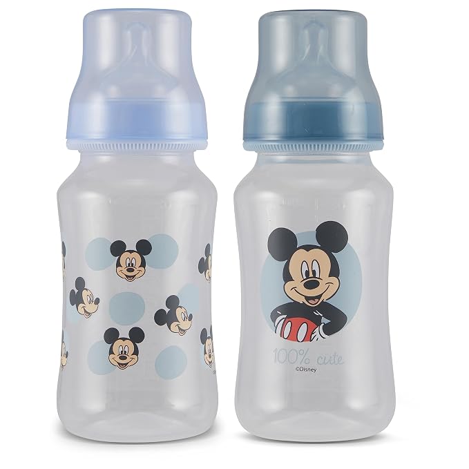 Disney Mickey Mouse Baby Bottles 11 oz by Disney