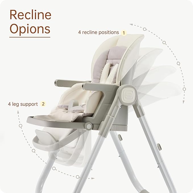 6 in 1 Convertible High Chairs for Babies and Toddlers, Portable High Chair - Image 3