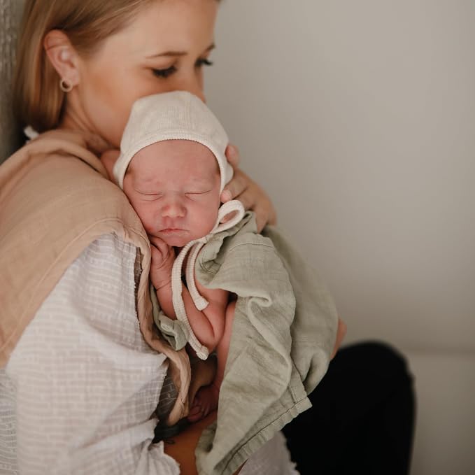 mushie Muslin Baby Burp Cloths | 100% Organic Cotton - Image 5