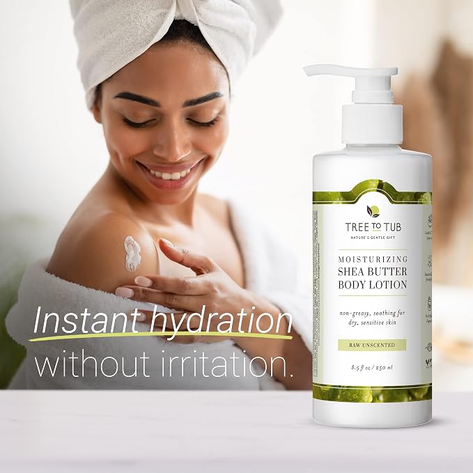 Tree to Tub Unscented Shea Butter Body Lotion - Image 2