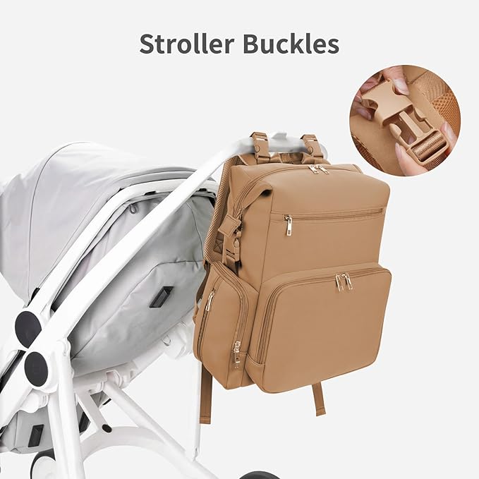 CEI-CEI Neoprene Diaper bag Backpack Waterproof Baby Changing Bags - Image 6
