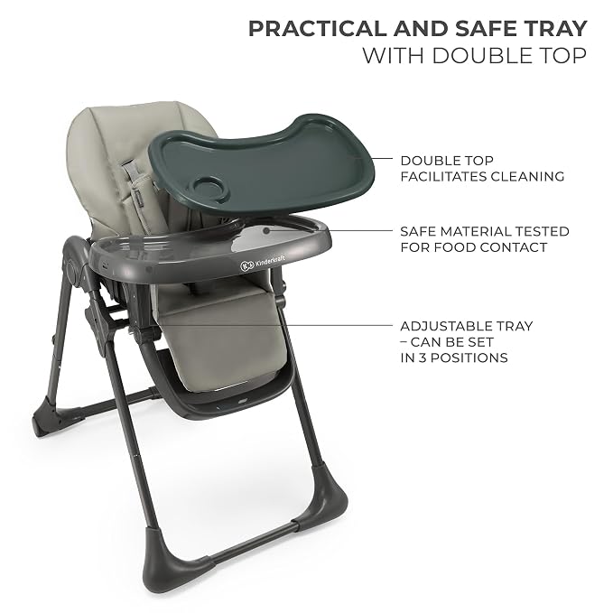 Kinderkraft Tummie, 2-in-1 high Chair, Baby Chair, Comfortable, - Image 7