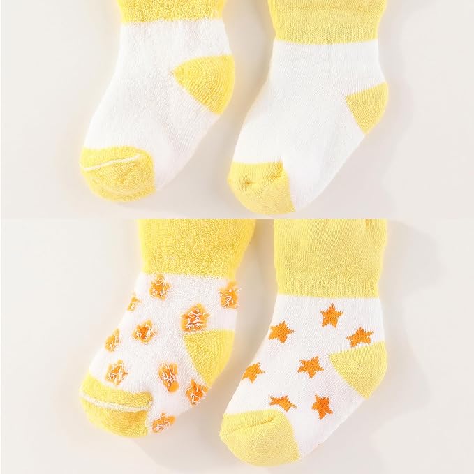 Newborn Baby Boy Girl Caps Mittens Socks Set Cotton Baby Essentials Accessories - Image 5