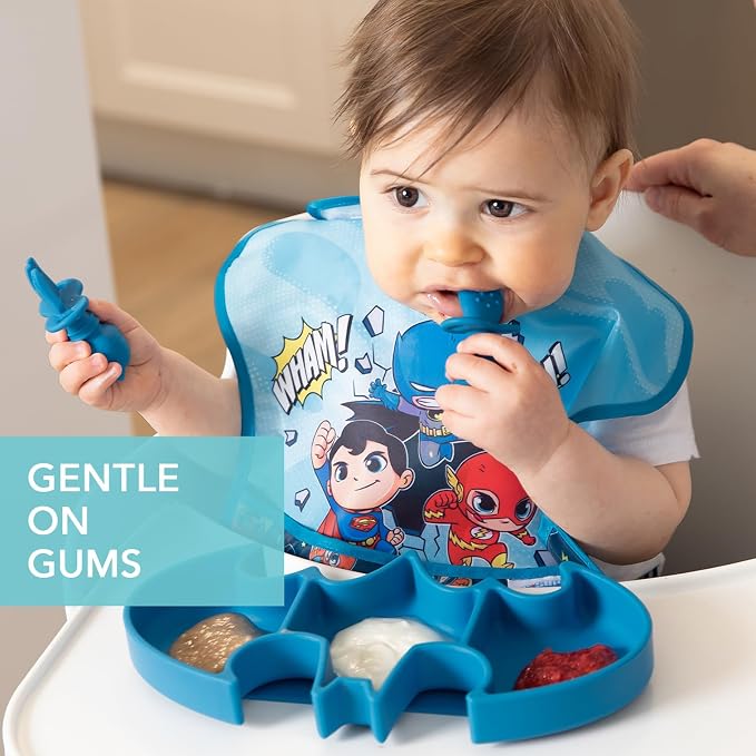 Bumkins Baby Utensils Set, Chewtensils Silicone Spoons - Image 3