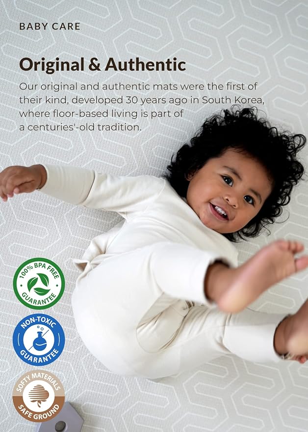 Baby Care Play Mat 73’’ x 49’’ Original One-Piece Reversible Rollable - Image 2