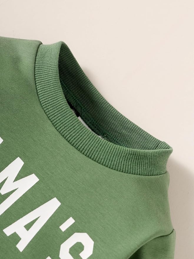Toddler Baby Boy Fall Winter Clothes Crewneck Long Sleeve Sweatshirt Pullover - Image 3