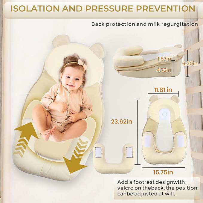 Baby Feeding Pillow, Anti Overflow Feeding Pillow - Image 5