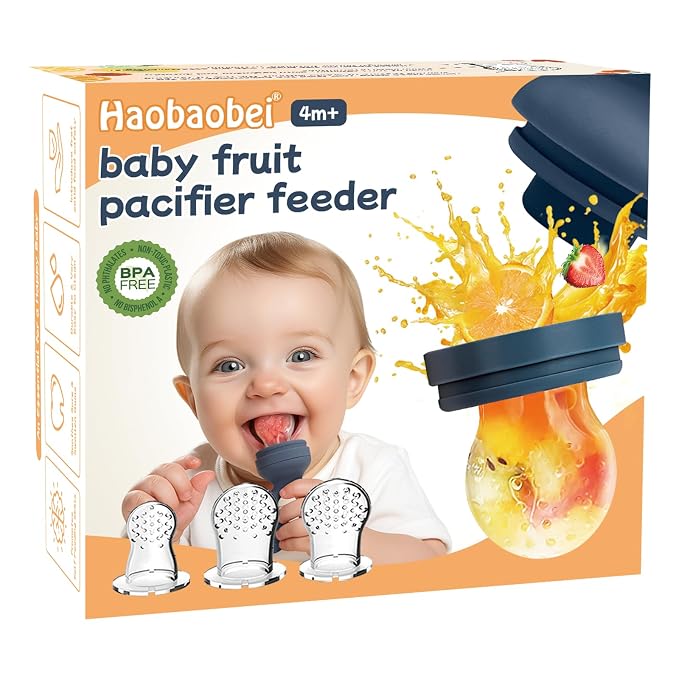 Baby Solids/Frozen Fruit Feeder Pacifier, Infant Teether Toy 4M+, BPA-Free - Image 8