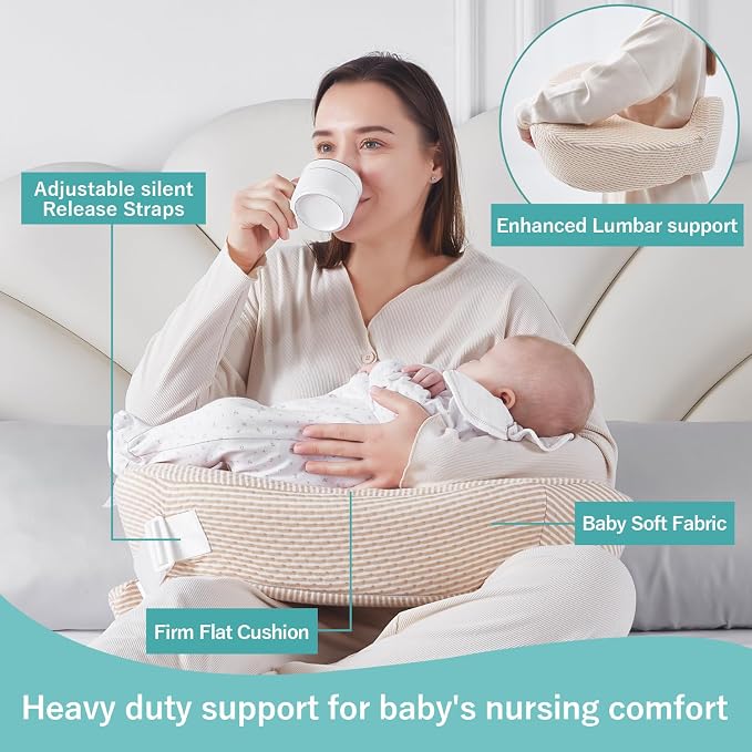 QSTEHEML Nursing Pillow for Breastfeeding - Image 2
