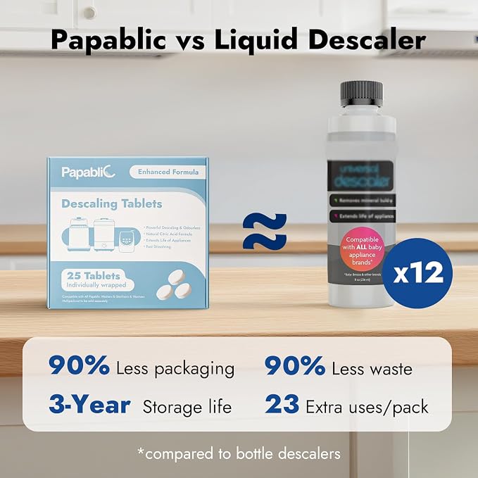 Papablic Descaling Tablets, Papablic Bottle Washer, Sterilizer & Formula Maker - Image 7