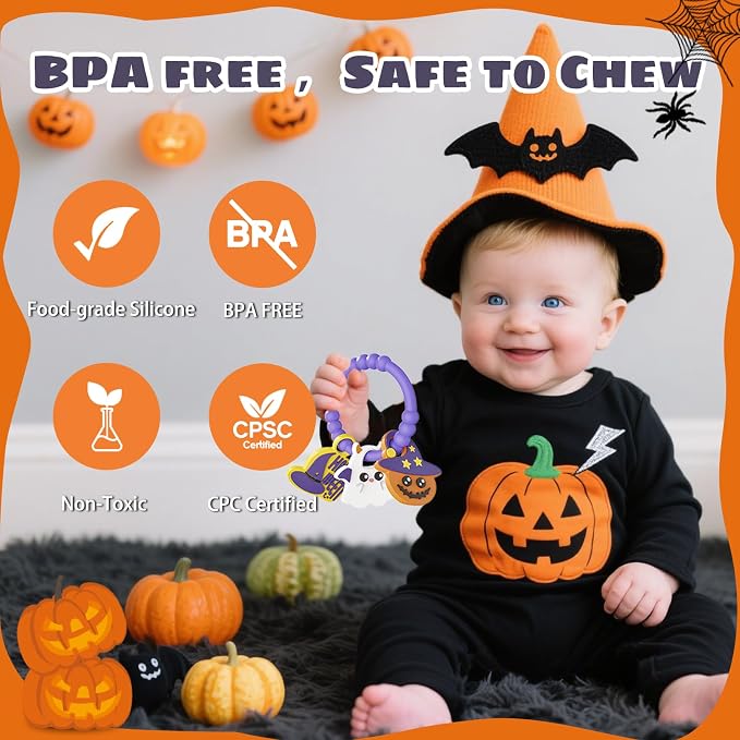 Halloween Baby Teething Bracelet - Image 3