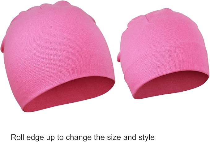 DRESHOW BQUBO 8 Pack Unisex Baby Beanie Hat Infant Toddler Kid Hats Baby Soft - Image 2