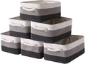 Small Storage Baskets for Shelves, Fabric Storage Baskets for Closet, by Sacyic