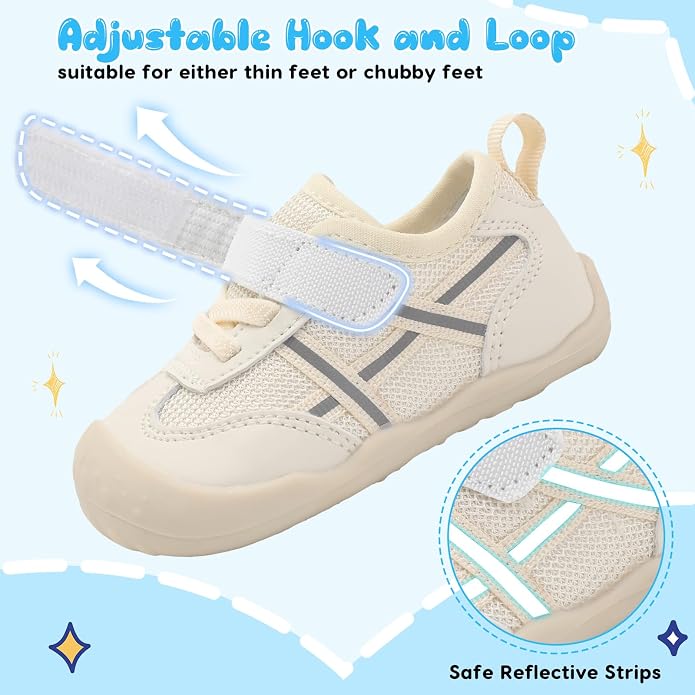 Scurtain Baby Shoes Boy Girl First Walking Shoe Infant Crib Breathable Sneakers - Image 4