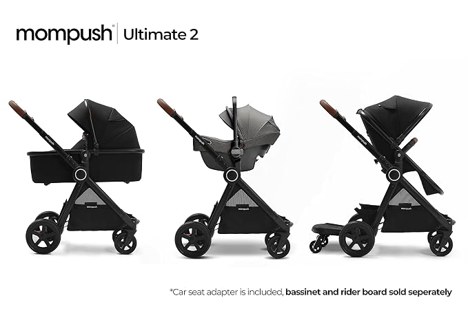 Mompush Ultimate2 Baby Stroller, Premium Convertible Full-Size Stroller - Image 7