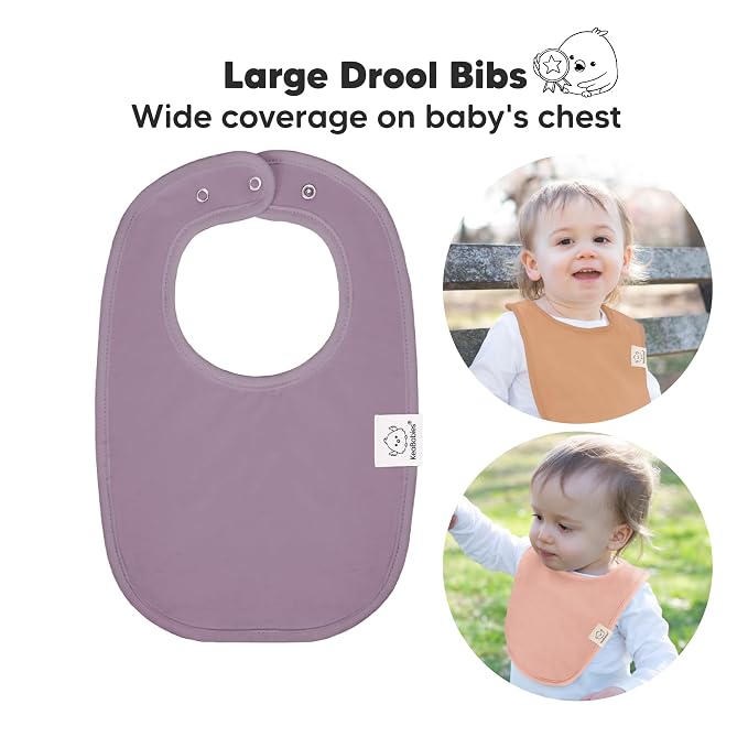 8-Pack Organic Baby Bibs for Boys, Girls - Image 2