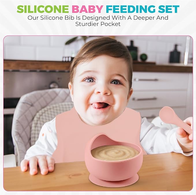 SiliFun 8-Piece Silicone Baby Feeding Set – Complete Infant Mealtime Kit - Image 7
