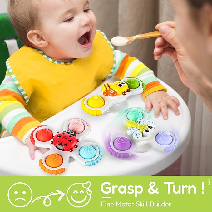 ALASOU 3PCS Pop Suction Cup Spinner Toys - Image 3