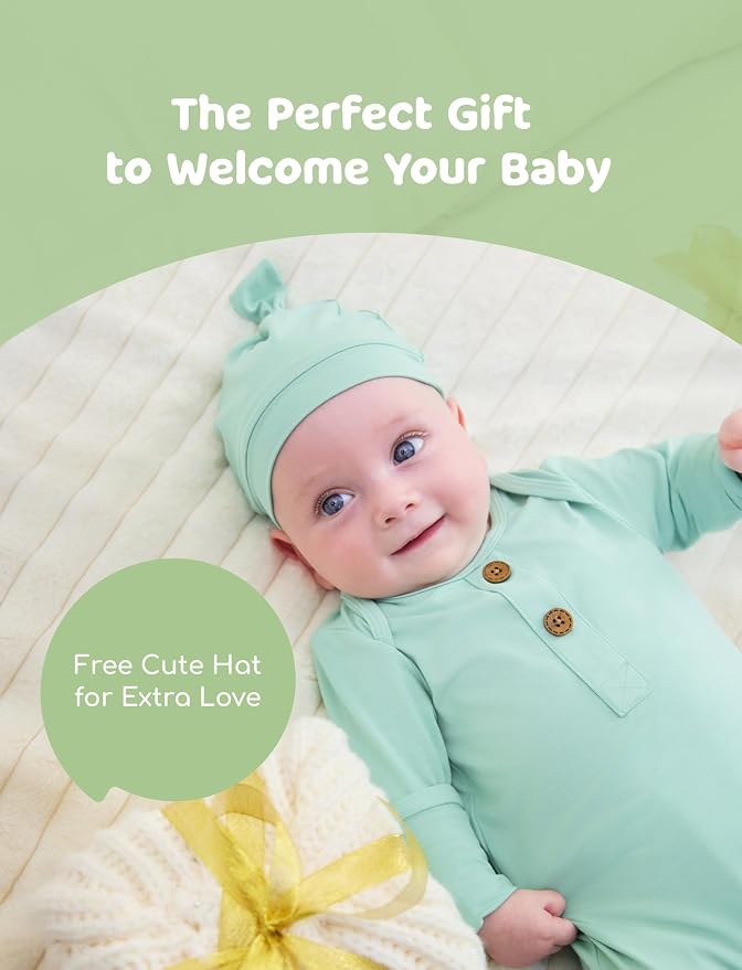 PATPAT Baby Sleeper Gown with Bamboo Viscose - Image 3