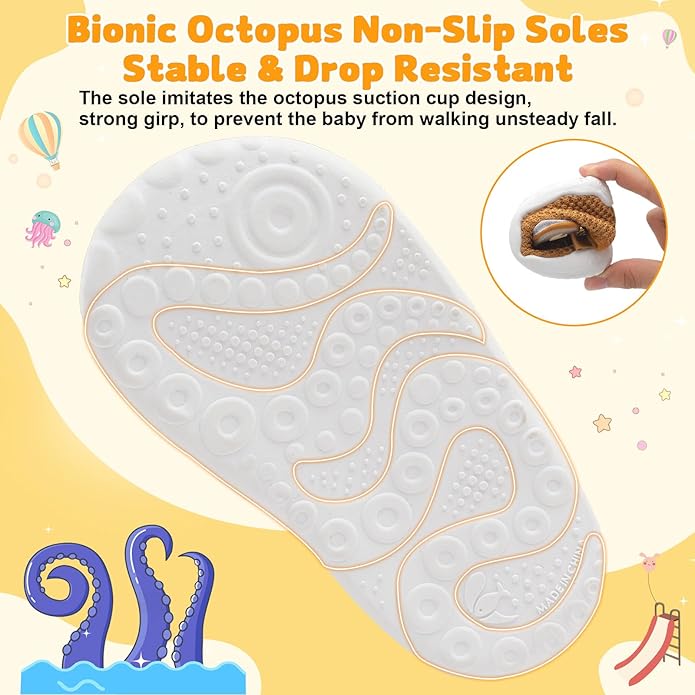 FEETCITY Baby First Walking Shoes Wide Baby Shoes Infant Sneakers Newborn Crib - Image 6