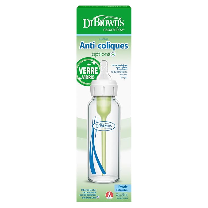 Dr. Brown's Anti-Colic Options+ Narrow Glass Baby Bottle - Image 9