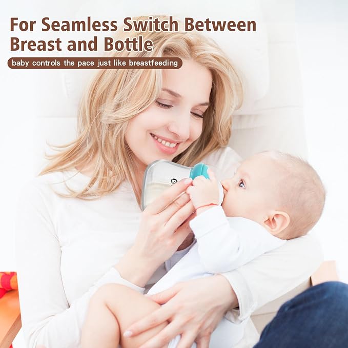 Glass Baby Bottles with Natural Response Nipple Size SS - Image 2
