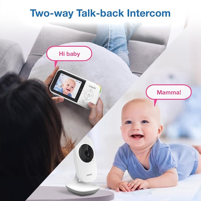 VTech VM819-2 Baby Monitor, 2.8” Screen, 2 Cameras, 1000ft Range, Night Vision - Image 11