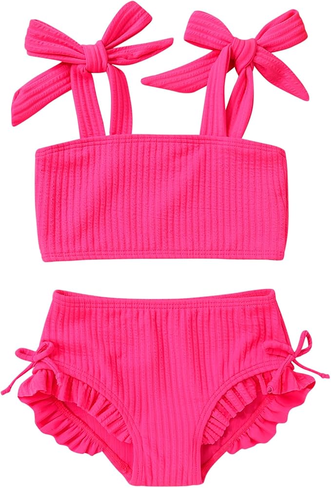 Toddler Swimsuit Girl Color Block Stripe Swimwear Baby Girl Summer Beach by MAMAMI