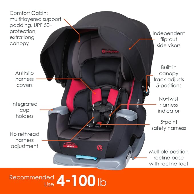 Baby Trend Cover Me™ 4-in-1 Convertible Car Seat - Image 2