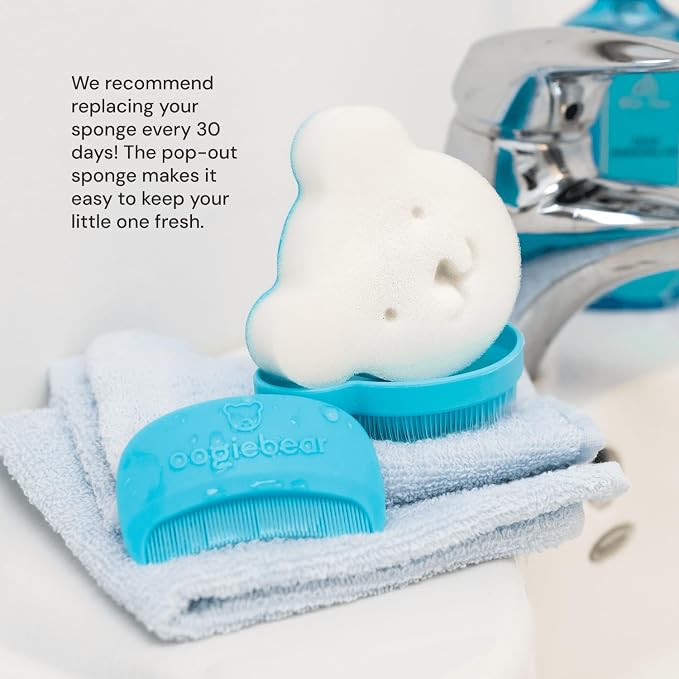 oogiebear Cradle Cap Brush Kit for Babies – Gentle and Safe Scalp Massage Care - Image 4