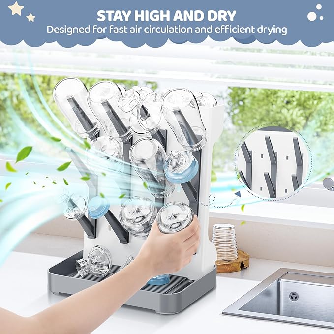 Baby Bottle Drying Rack, Baby Bottle Organizer - Image 4
