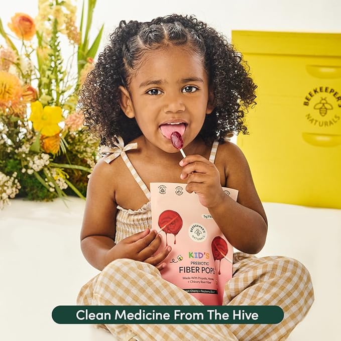Kids Prebiotic Fiber Lollipops by Beekeeper's Naturals - Image 6