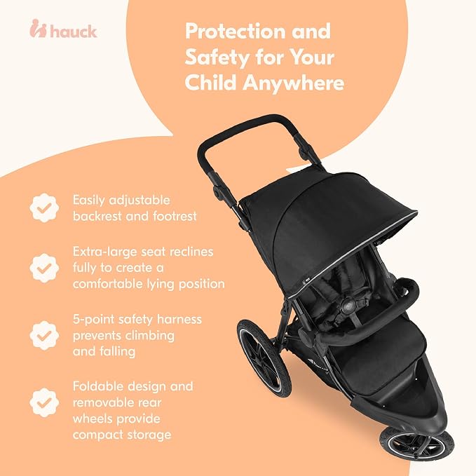 hauck 3-Wheel All Terrain Stroller - Image 5