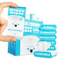 Impossibly Compact Travel Flushable Wipes by MINEEWIPES